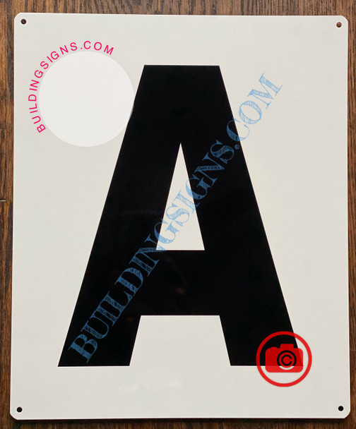LETTER A SignWHITE