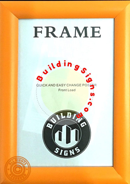 Orange Snap Poster Frame/Picture Frame/Notice Frame 8.5x14 Front Load Easy Open Snap Frame Orange Snap Poster Frame/Picture Frame/Notice Frame 8.5x14 Front Load Easy Open Snap Frame
