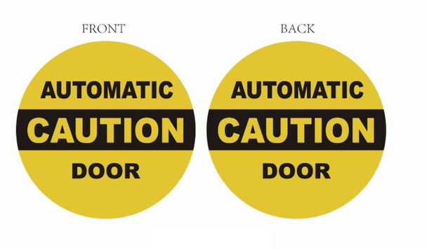 Caution Automatic Door Sticker Caution Automatic Door Sticker