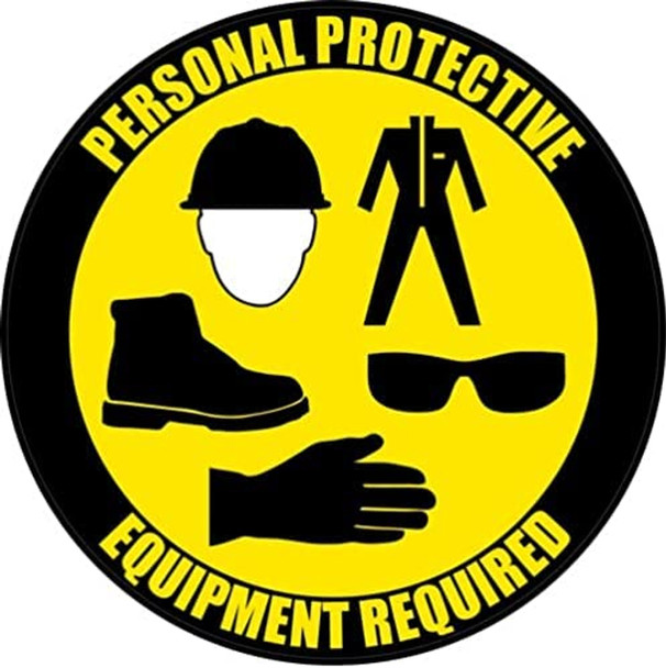 CONTRUCTION SITE Sign- Personal Protective Equipment Required Sticker CONTRUCTION SITE Sign- Personal Protective Equipment Required Sticker