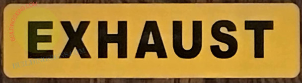 Exhaust Sticker Decal Sign Exhaust Sticker Decal Sign