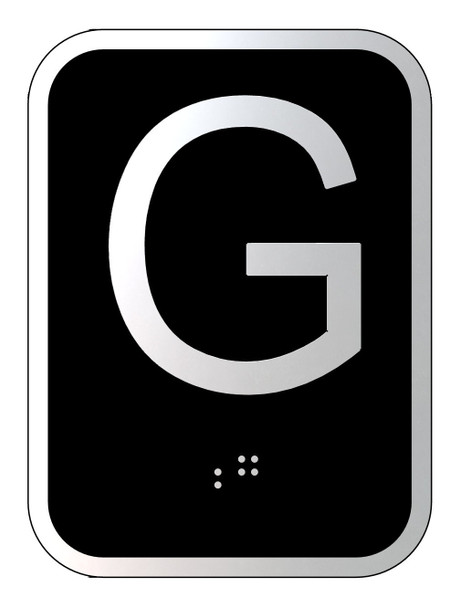 Elevator floor number C sign- Elevator Jamb Plate G Elevator floor number C sign- Elevator Jamb Plate G