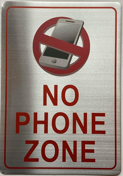 NO PHONE ZONE SIGN