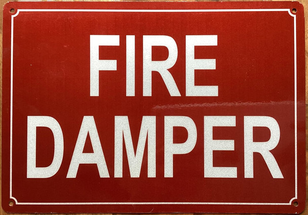 FIRE DAMPER SIGN
