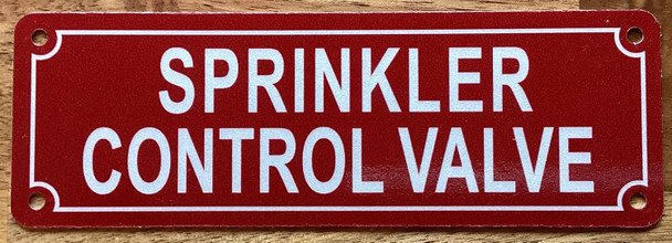SPRINKLER CONTROL VALVE SIGN