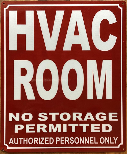 HVAC ROOM SIGN
