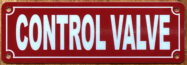CONTROL VALVE SIGN