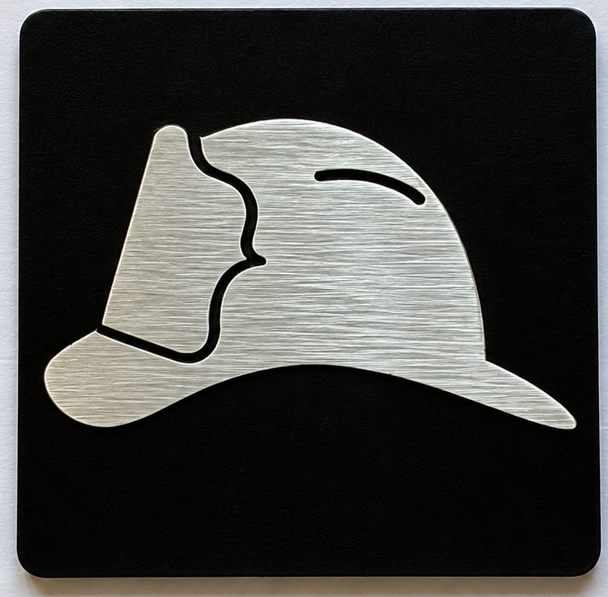 Elevator Floor Number / Elevator Jamb Plate helmet symbol Ada Sign