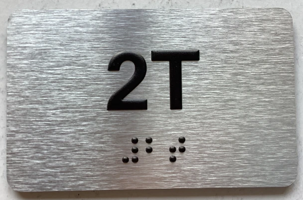 APT# 2T SILVER Sign