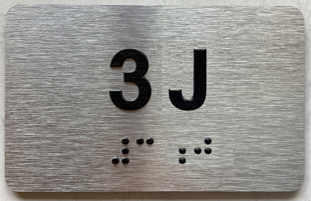 APT# 3J SILVER Sign