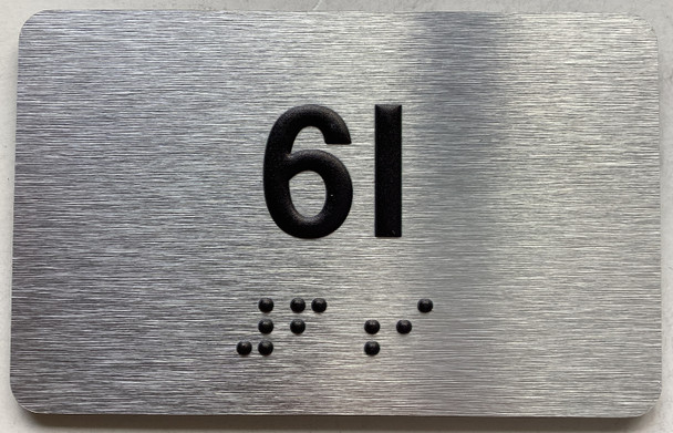 APT# 6I SILVER Sign