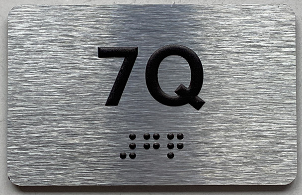 APT# 7Q SILVER Safety Sign