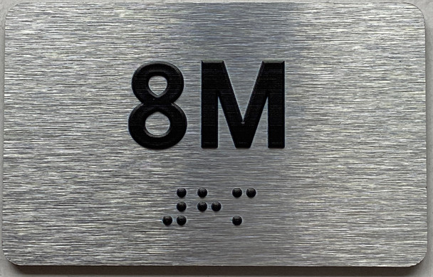 APT# 8M SILVER Sign