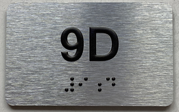 APT# 9D SILVER Sign