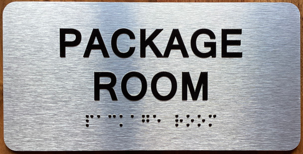The Package Room Sign with Raised Letters & Grade 2 Sign