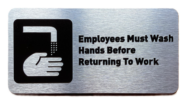 Employee Must Wash Hands Sign