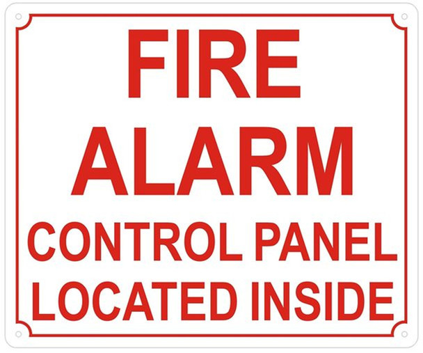 FIRE Alarm Control Panel Located Inside Reflective !!!