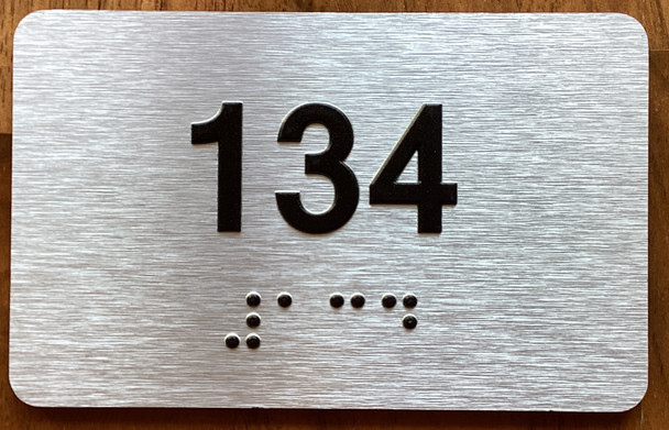 Apartment number 134 Sign
