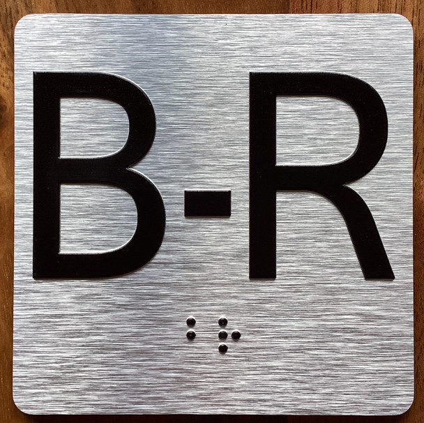 B-R Elevator Jamb Plate Sign