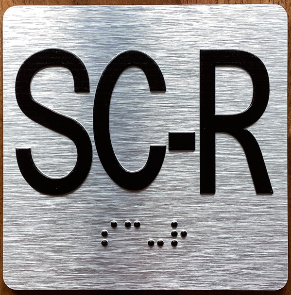 SC-R Elevator Jamb Plate Sign