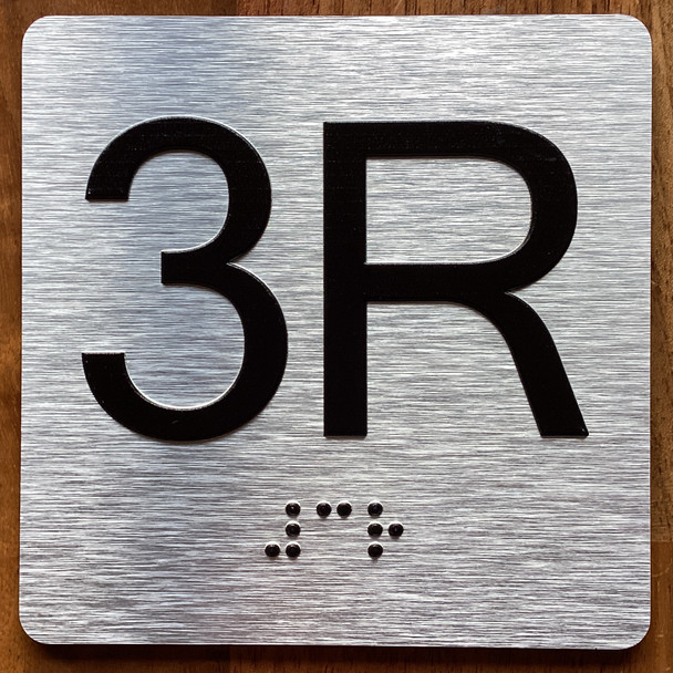 3R Elevator Jamb Plate Sign