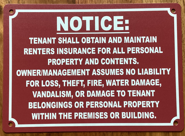 notice-insurance-to-tenant-5x7-red-aluminum.jpg