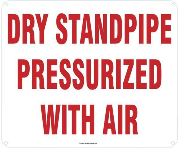 Dry PRESSURIZED Standpipe  Building Sign Dry PRESSURIZED Standpipe  Building Sign