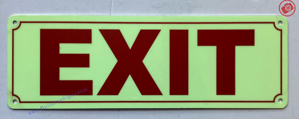 Photoluminescent EXIT/GLOW IN THE DARK EXIT Photoluminescent EXIT/GLOW IN THE DARK EXIT