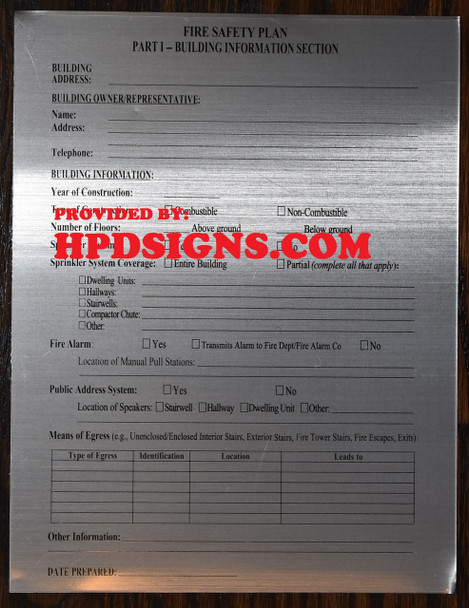 LOBBY FIRE SAFETY PLAN