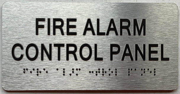 FIRE ALARM CONTROL PANEL with Raised letters/Image & Grade 2 Braille - Includes Red Adhesive pad for Easy Installation FIRE ALARM CONTROL PANEL with Raised letters/Image & Grade 2 Braille - Includes Red Adhesive pad for Easy Installation