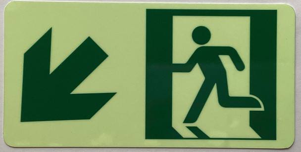 Glow-In-the-Dark sticker/sign