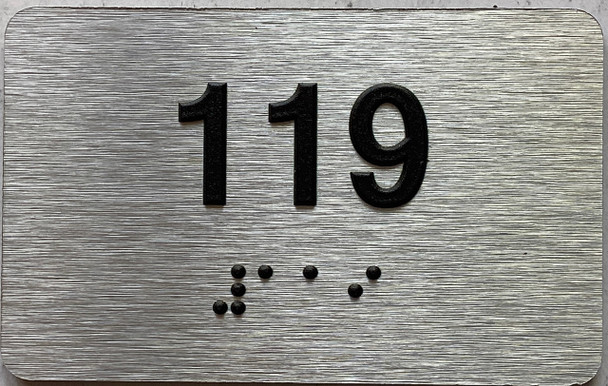 ADA APARTMENT NUMBER 119 SIGN