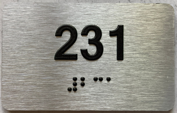 ADA APARTMENT NUMBER 231 SIGN