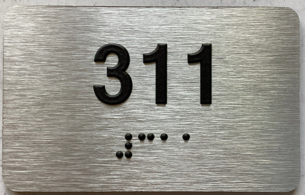 ADA APARTMENT NUMBER 311 SIGN