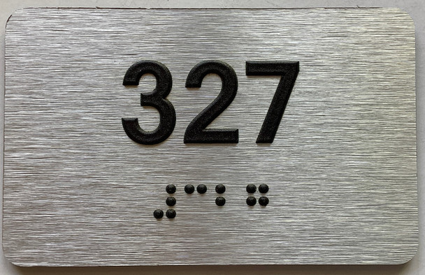 ADA APARTMENT NUMBER 327 SIGN
