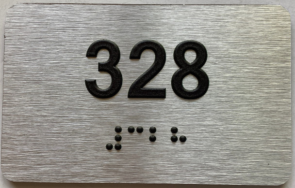 ADA APARTMENT NUMBER 328 SIGN