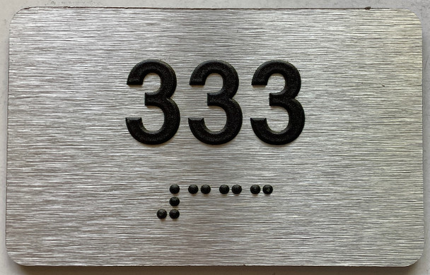 ADA APARTMENT NUMBER 333 SIGN