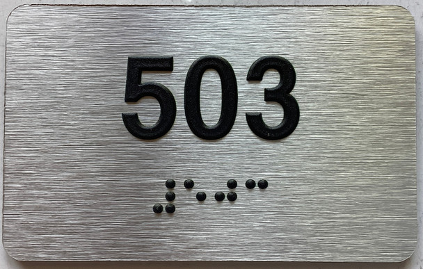 ADA APARTMENT NUMBER 503 SIGN