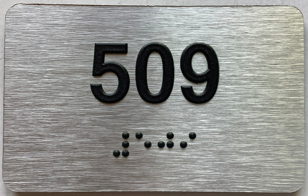 ADA APARTMENT NUMBER 509 SIGN
