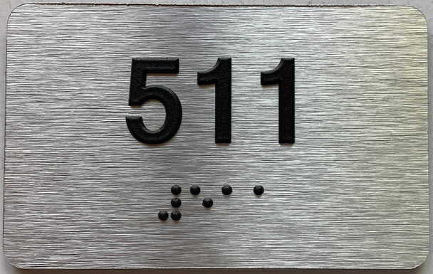 ADA APARTMENT NUMBER 511 SIGN