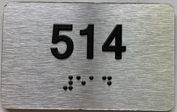ADA APARTMENT NUMBER 514 SIGN