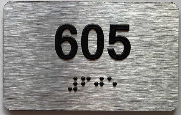 ADA APARTMENT NUMBER 605 SIGN