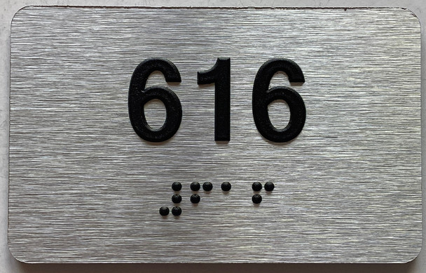 ADA APARTMENT NUMBER 616 SIGN