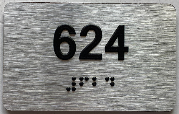 ADA APARTMENT NUMBER 624 SIGN