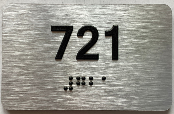 ADA APARTMENT NUMBER 721 SIGN