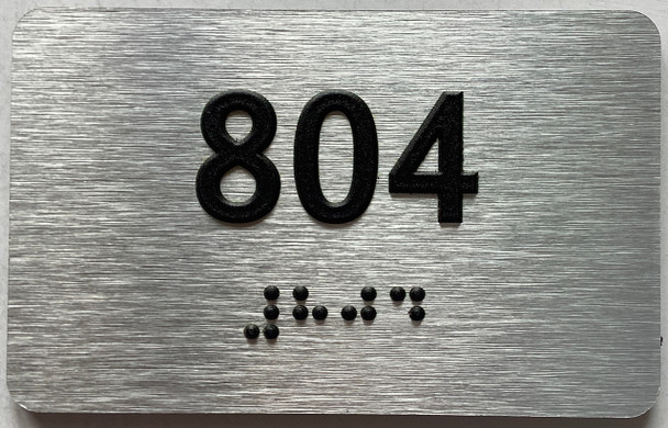ADA APARTMENT NUMBER 804 SIGN