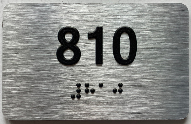 ADA APARTMENT NUMBER 810 SIGN
