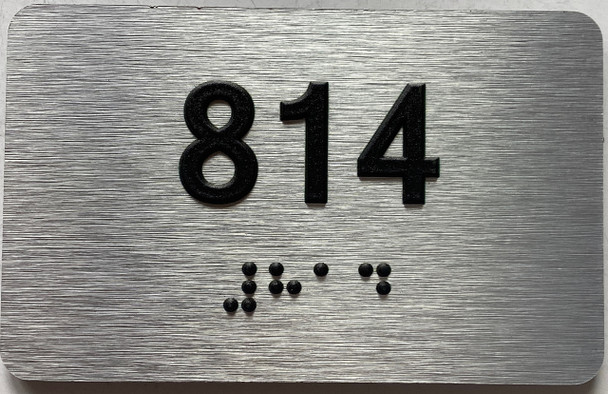 ADA APARTMENT NUMBER 814 SIGN