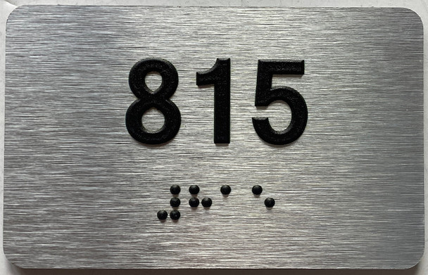 ADA APARTMENT NUMBER 815 SIGN
