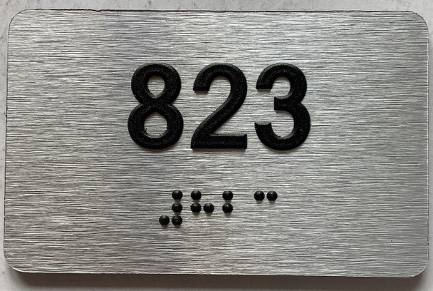 ADA APARTMENT NUMBER 823 SIGN